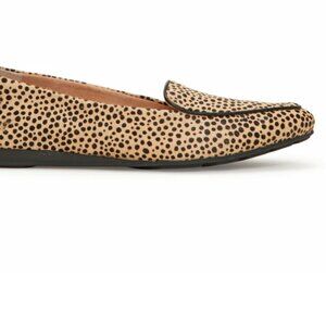 NWOT me too Leopard Print Leather Calf-hair Loafer Flats Size 8